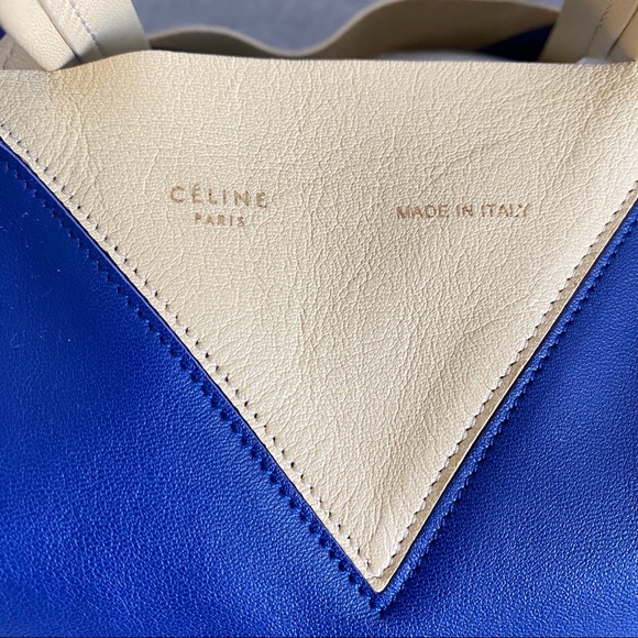 Celine Vertical Blue Cabas Tote - Picture 5 of 14